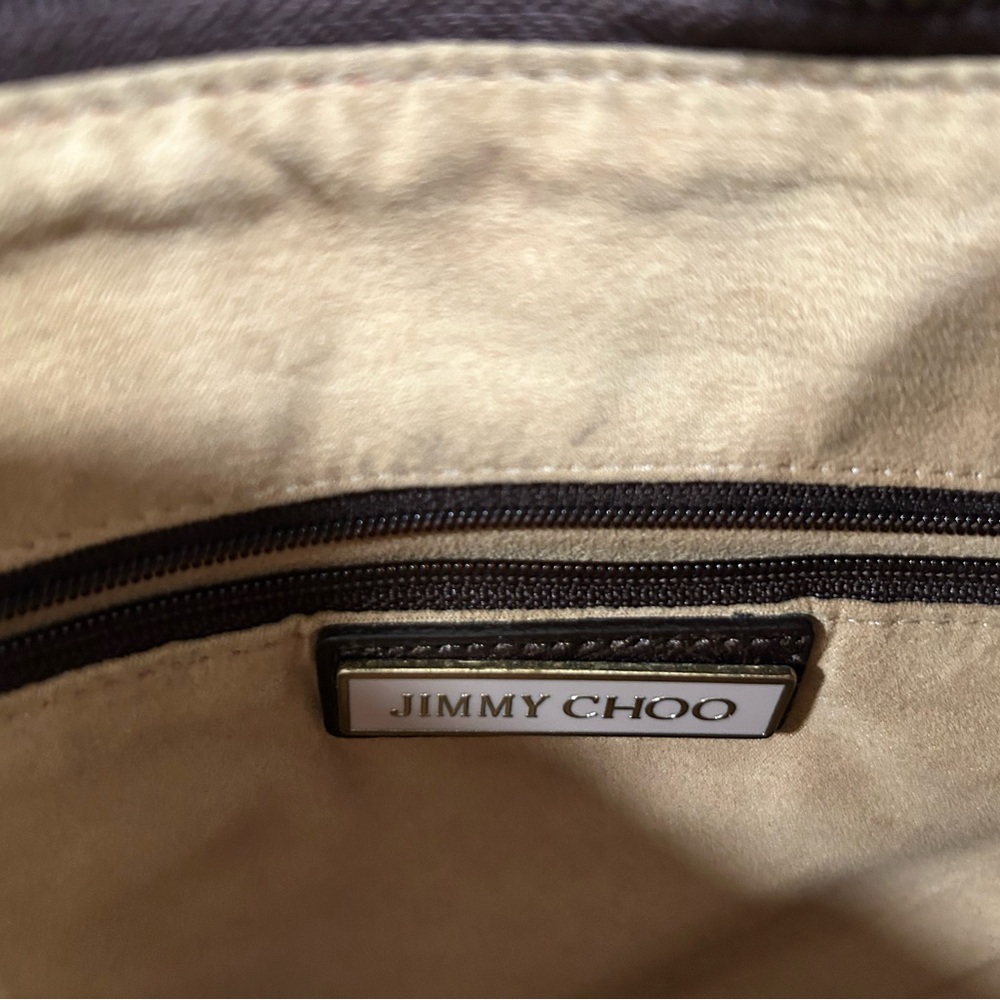 Jimmy Choo Brown Shoulder Bag with Silver Hardware - Picture 9 of 10